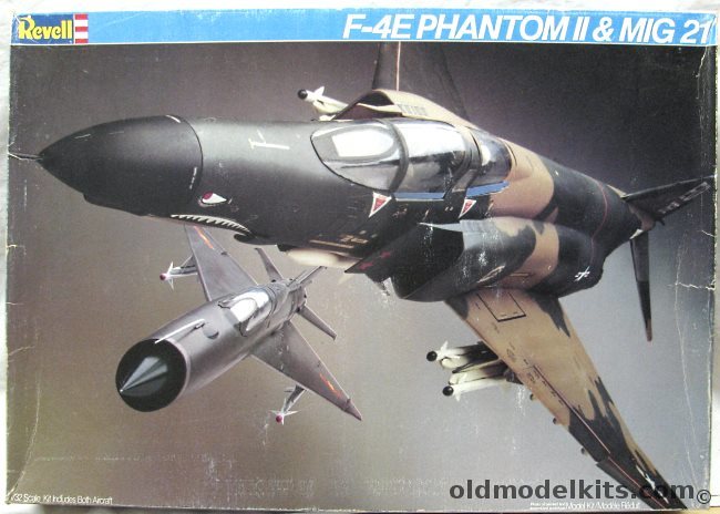 Revell 1/32 F-4E Phantom II and Mig-21 - Vietnam Air Battle - Soviet or North Vietnam Mig-21 and 555 TFS 423 TRW Ace Steve Ritchie Phantom, 4747 plastic model kit